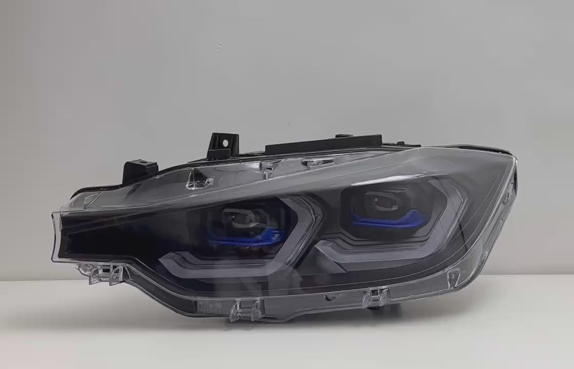 BMW F30 3 Series Laser Style LED Headlights CSL Yellow/White (2012 - 2019)